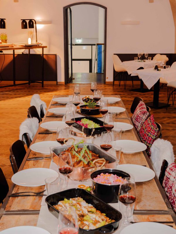 Weihnachtsfeier im Winterquartier im Alten Hof in München